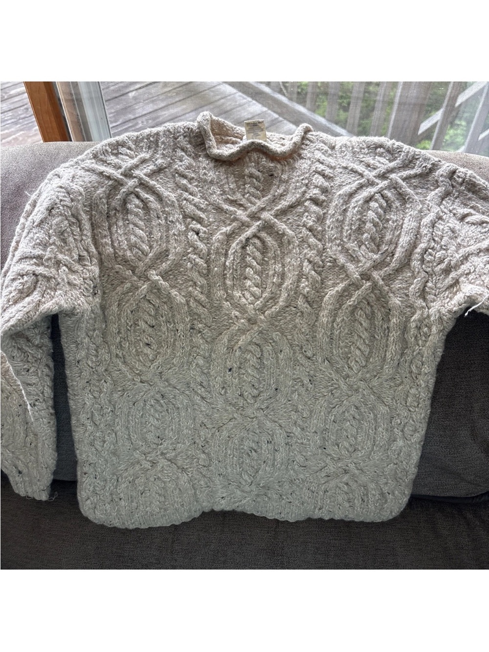 Womens Vintage Banana Republic Wool / Cotton Blend Sweater Sz M Rollneck Heavy